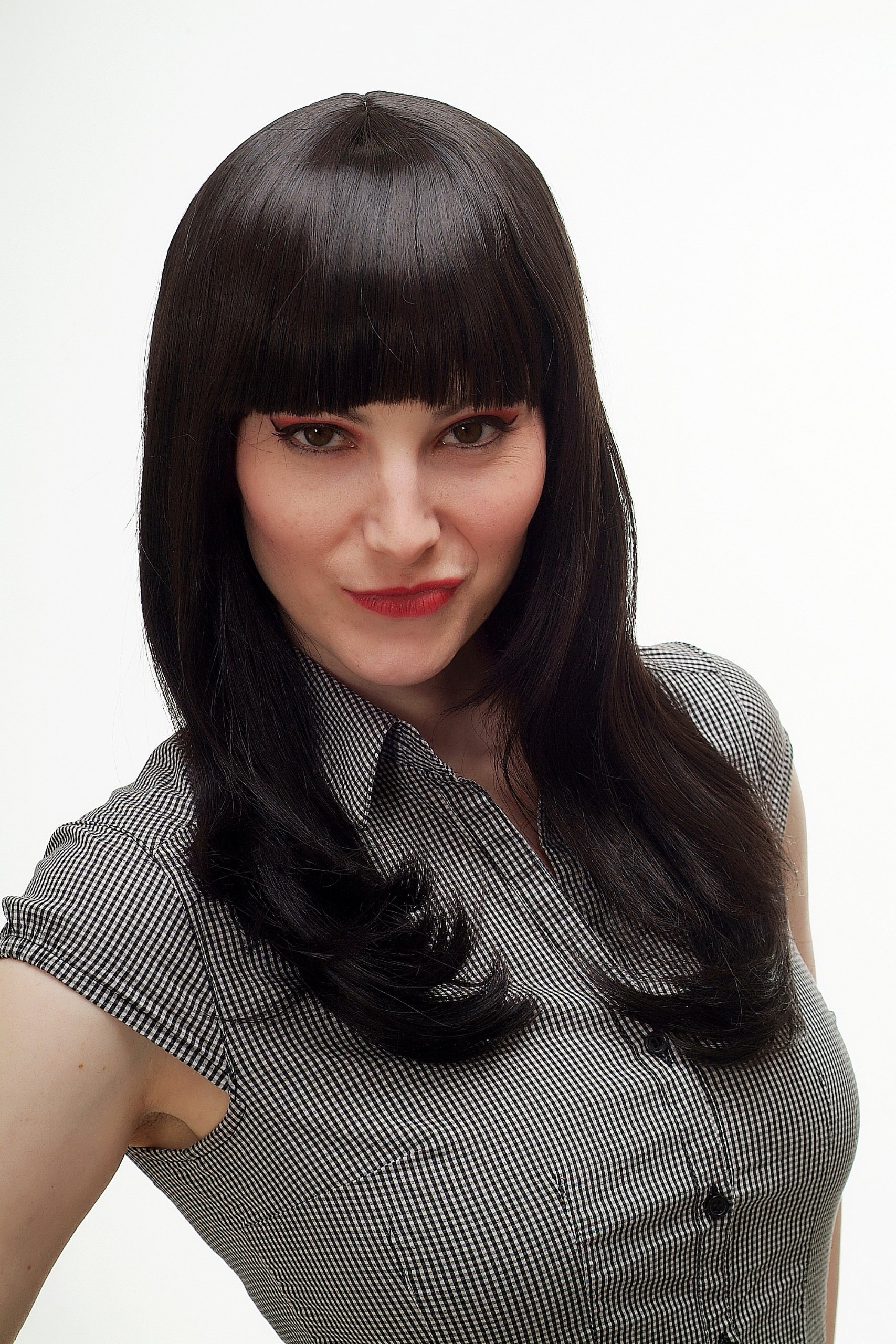 wig-me-up-ma112-damenper-cke-mittellang-mit-pony-schwarz image 5