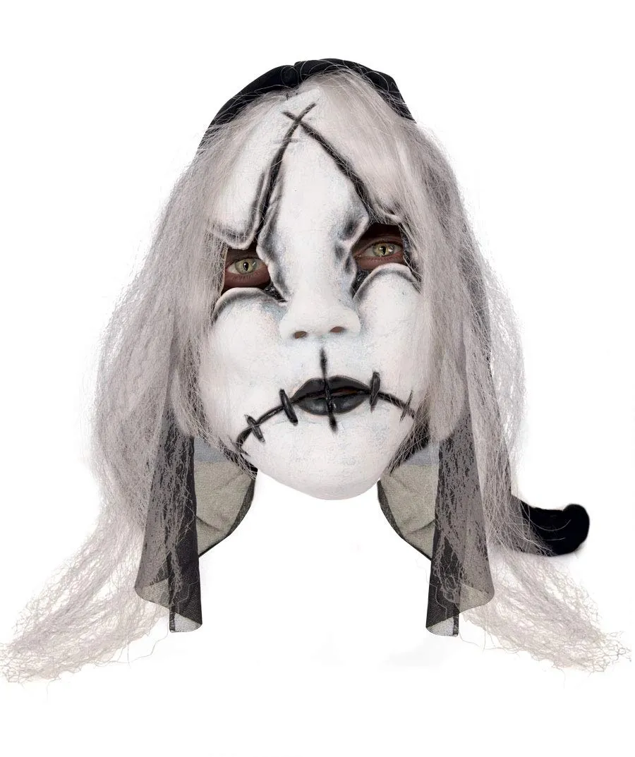 p-tit-clown-horror-puppenmaske-mit-haaren-wei-erwachsenen-maske-19473 image 1