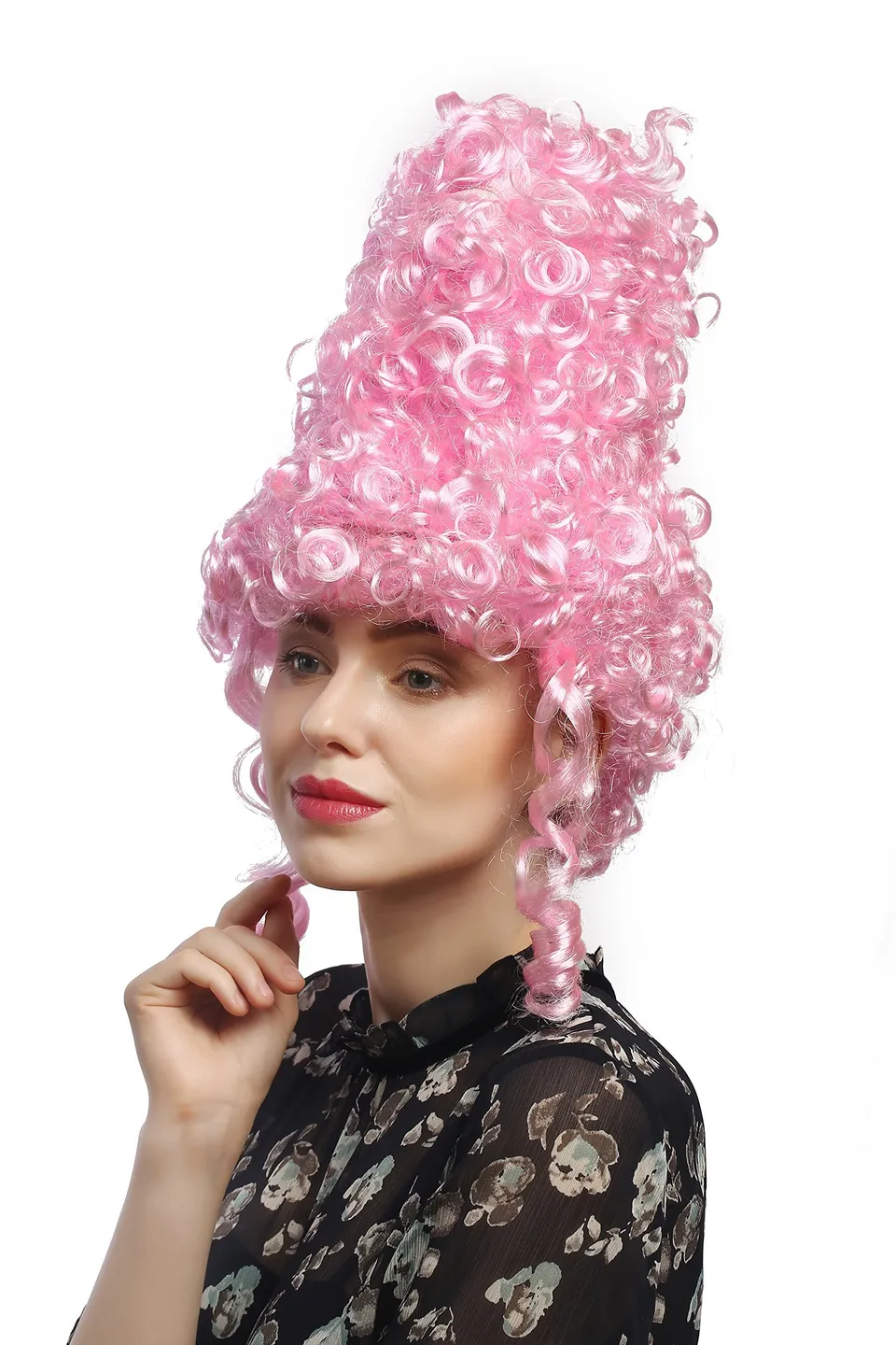 wig-me-up-dh1032-pc28-beehive-turmper-cke-rosa-pink-35-cm-damen image 1