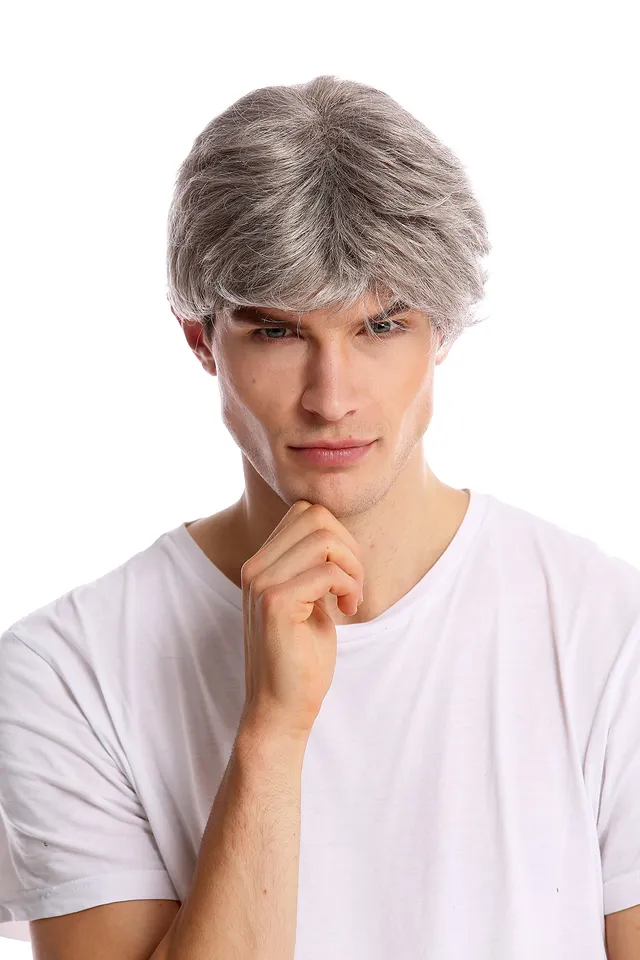 wig-me-up-gfw1168-51-herrenper-cke-kurz-grau-hellgrau-schwarz image 1