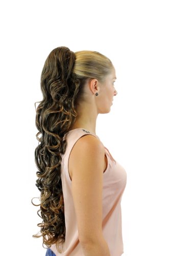 wig-me-up-xf-6099-haarteil-zopf-lockig-75-cm-butterfly-klammer-schwarz-blond-mix image 6