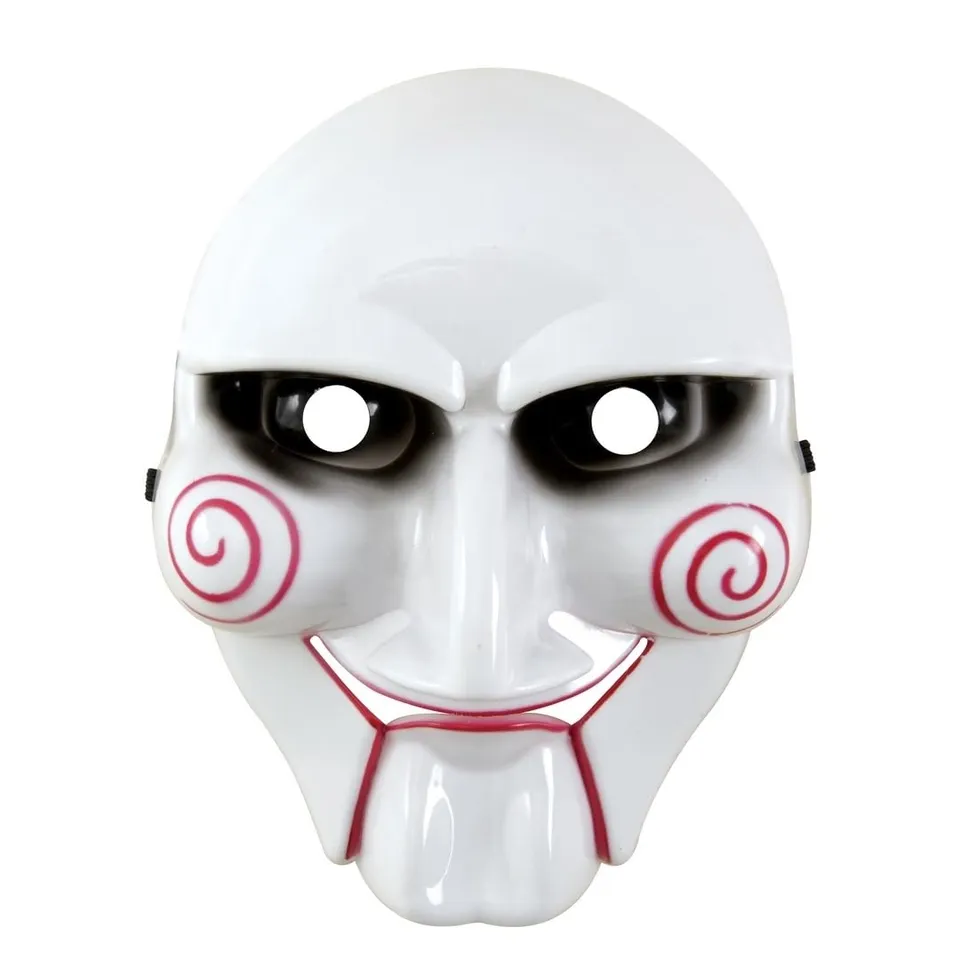 ptit-clown-killer-maske-wei-mit-roten-punkten-erwachsene image 1