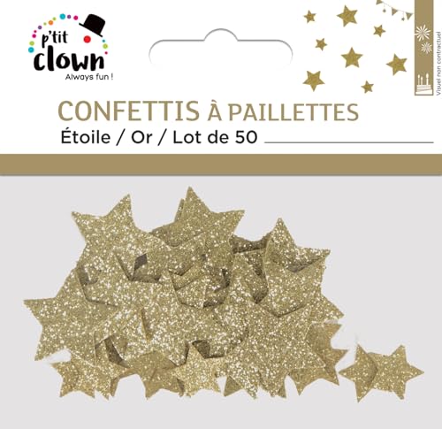 p-tit-clown-re21223-konfetti-glitzer-sterne-gold-50-st-ck image 5