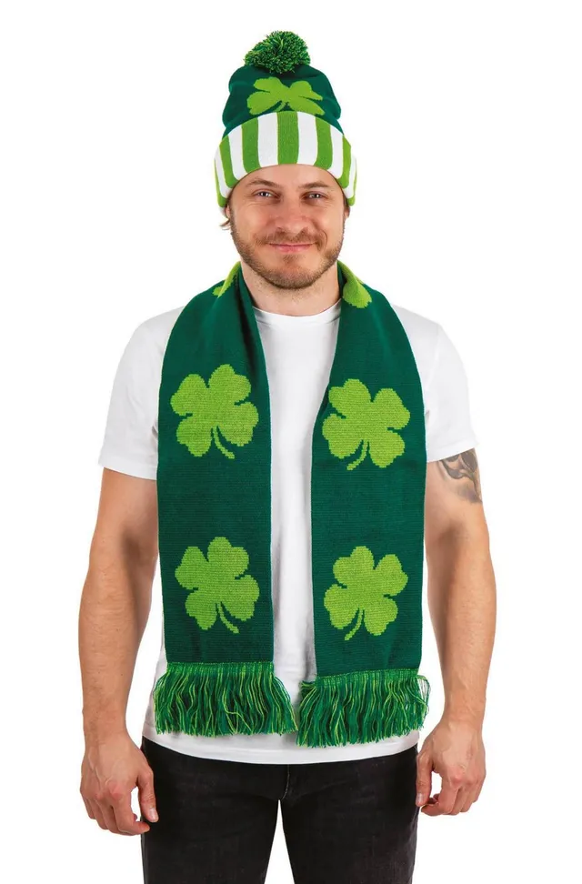 p-tit-clown-st-patrick-s-day-set-m-tze-und-schal-gr-n-erwachsene image 1