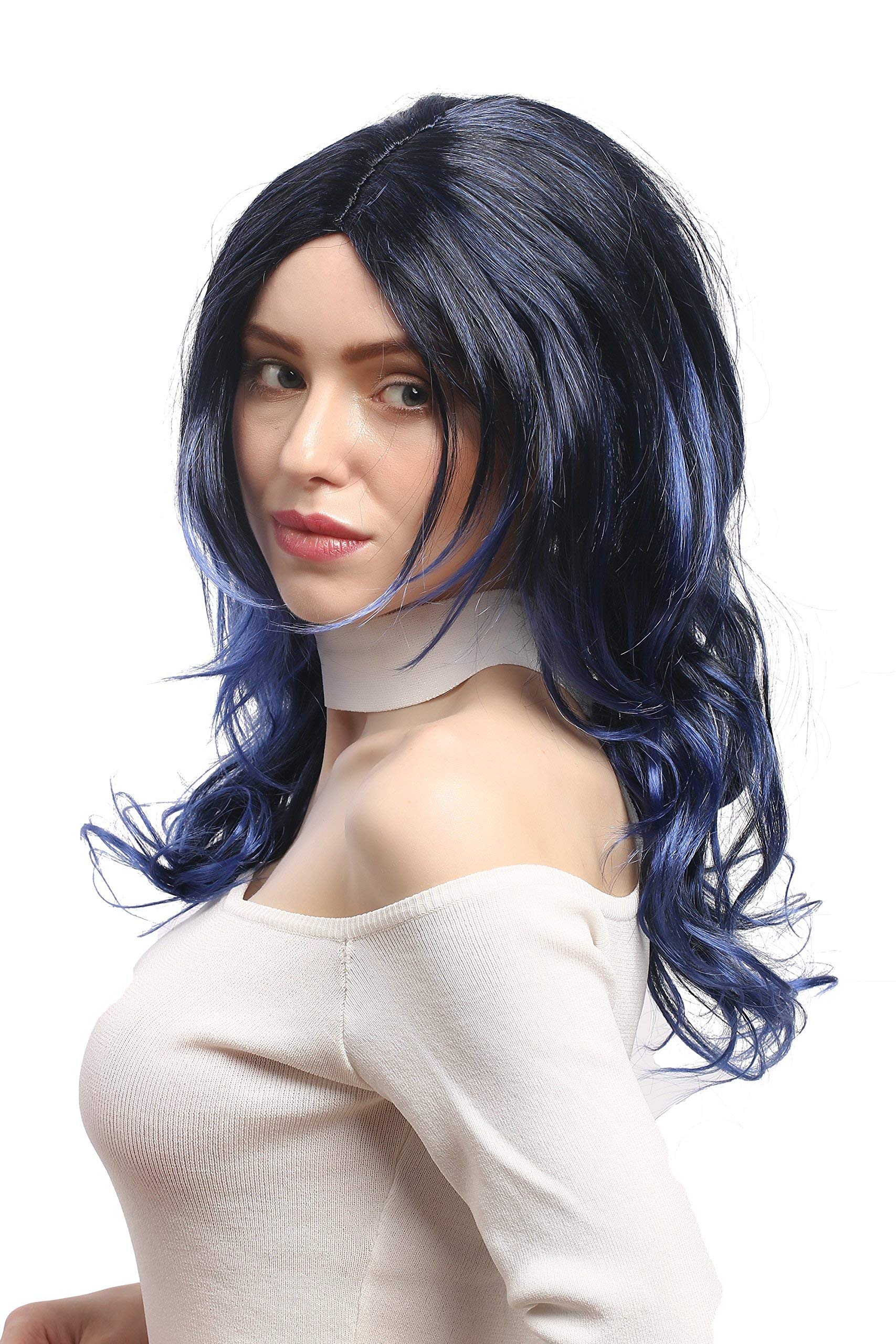 wig-me-up-91275-za103tzau1-damenper-cke-lang-wellig-schwarz-blauviolett-50-cm image 2