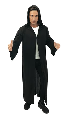 ptit-clown-hexenkost-m-umhang-mit-kapuze-schwarz-erwachsene-polyester image 7