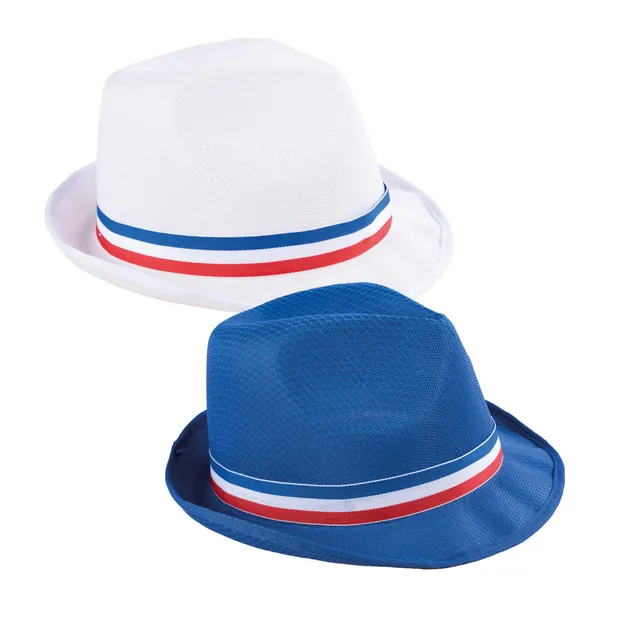 ptit-clown-22389-borsalino-hut-blau-wei-rot-frankreich-polyester image 1