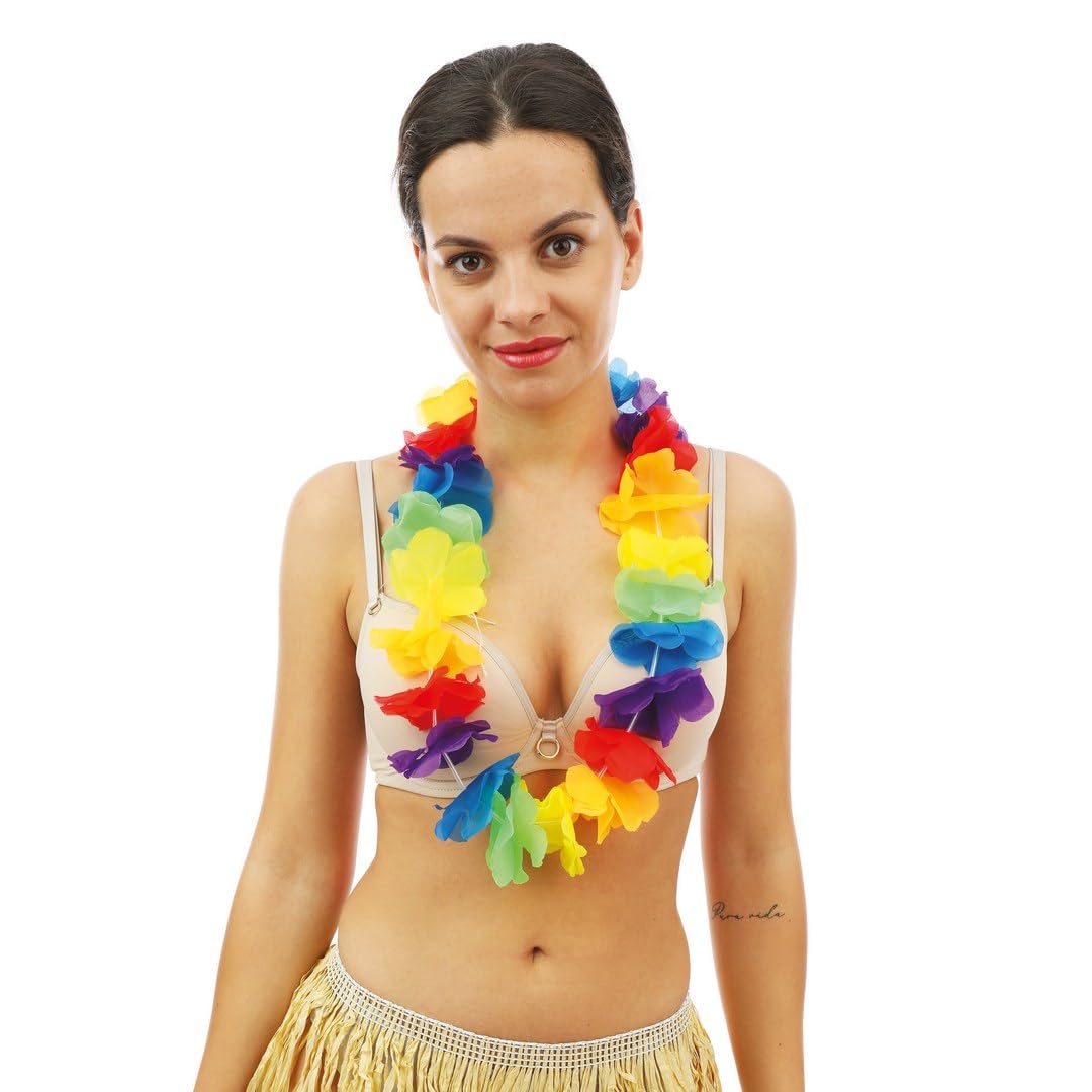 ptit-clown-hawaiianische-blumenhalskette-mehrfarbig-kost-m-accessoire image 1