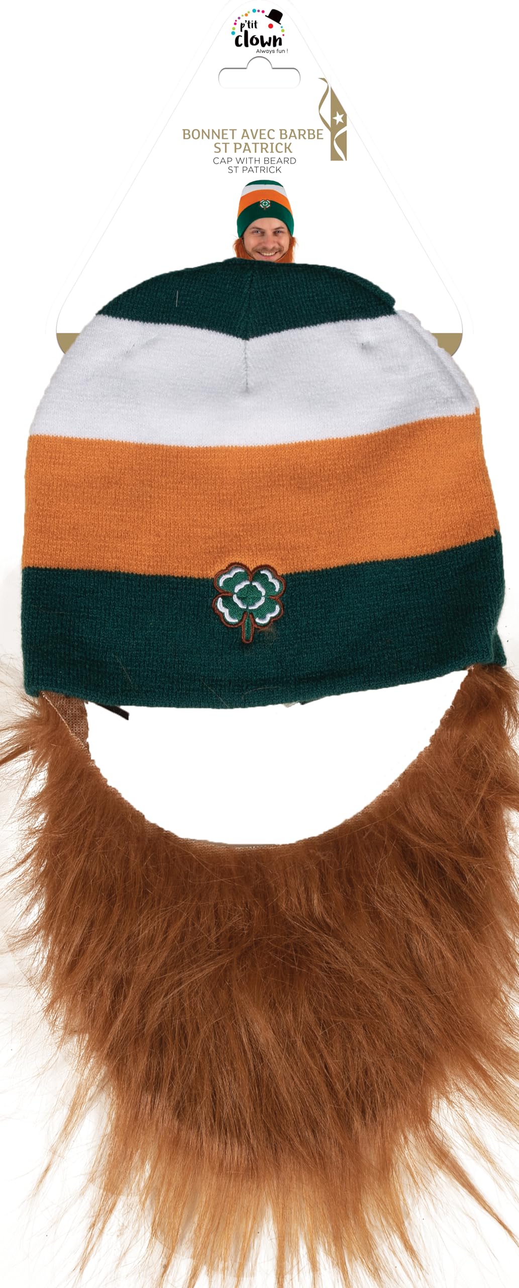 p-tit-clown-st-patrick-s-day-m-tze-flagge-mit-bart-kost-mhut image 4