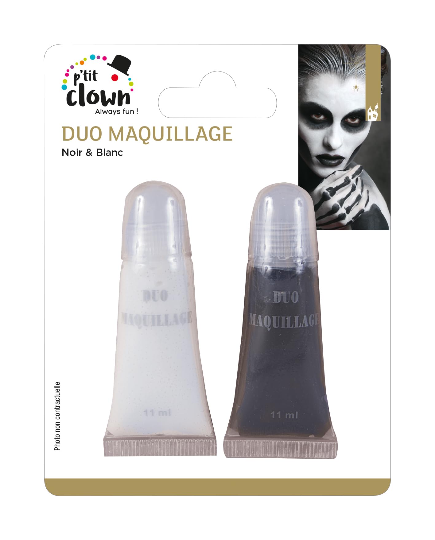 p-tit-clown-14500-make-up-schwarz-wei-karneval image 1