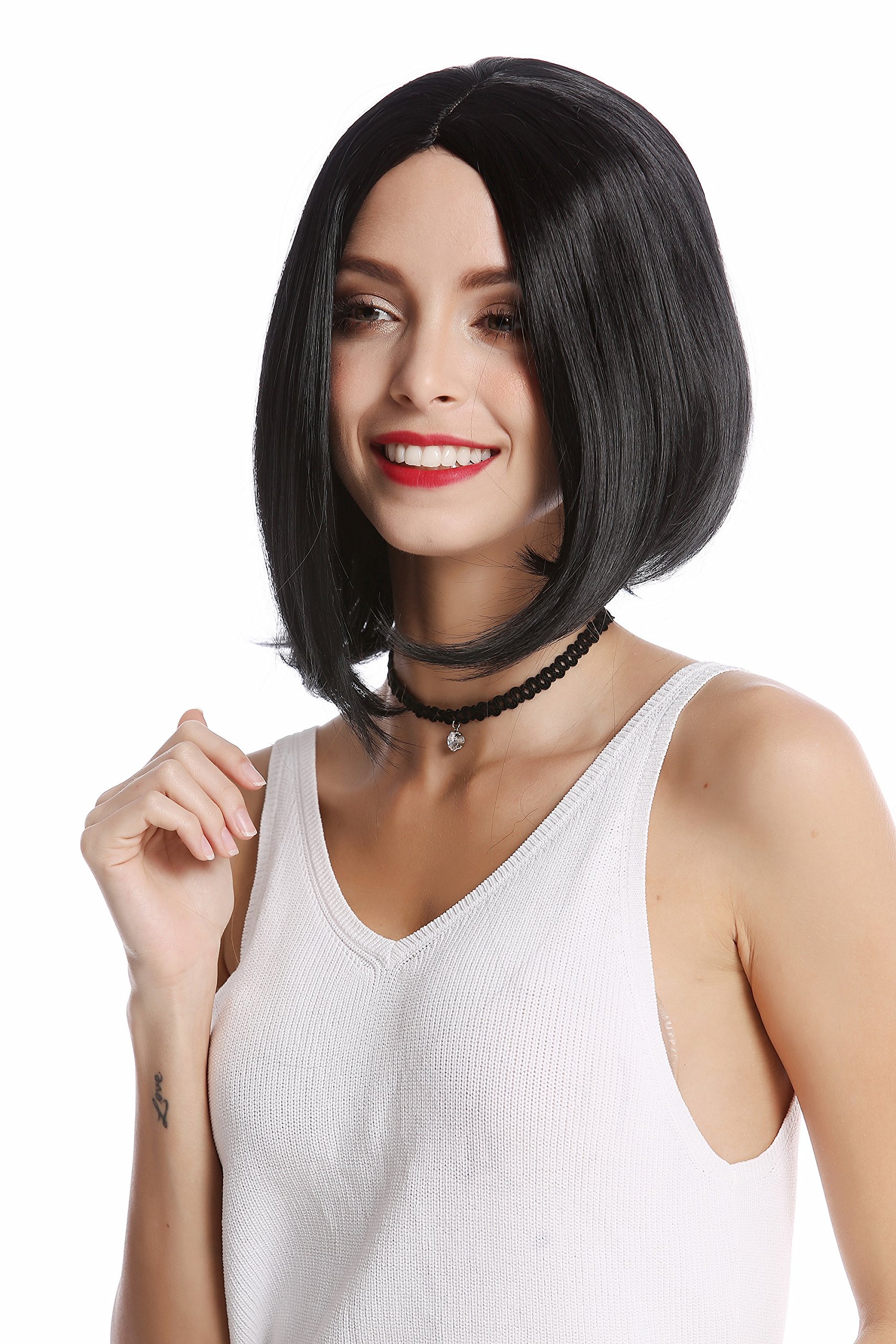 wig-me-up-yzf-4370-1-damenper-cke-longbob-mittelscheitel-schwarz-30-cm image 1