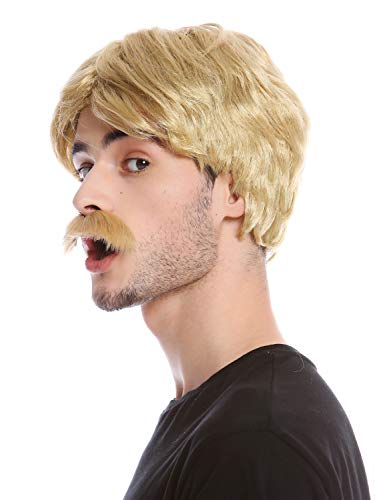wig-me-up-4129-za89-per-cke-mit-schnauzbart-blond-70er-cop image 6