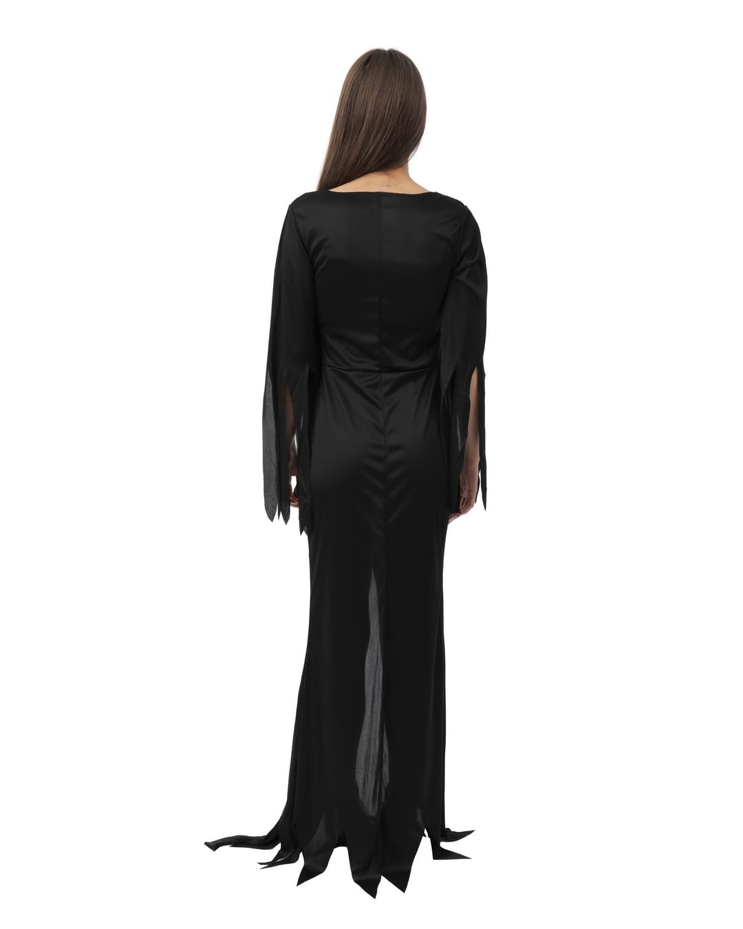 ptit-clown-gothic-hexe-kost-m-damen-lang-schwarz image 3