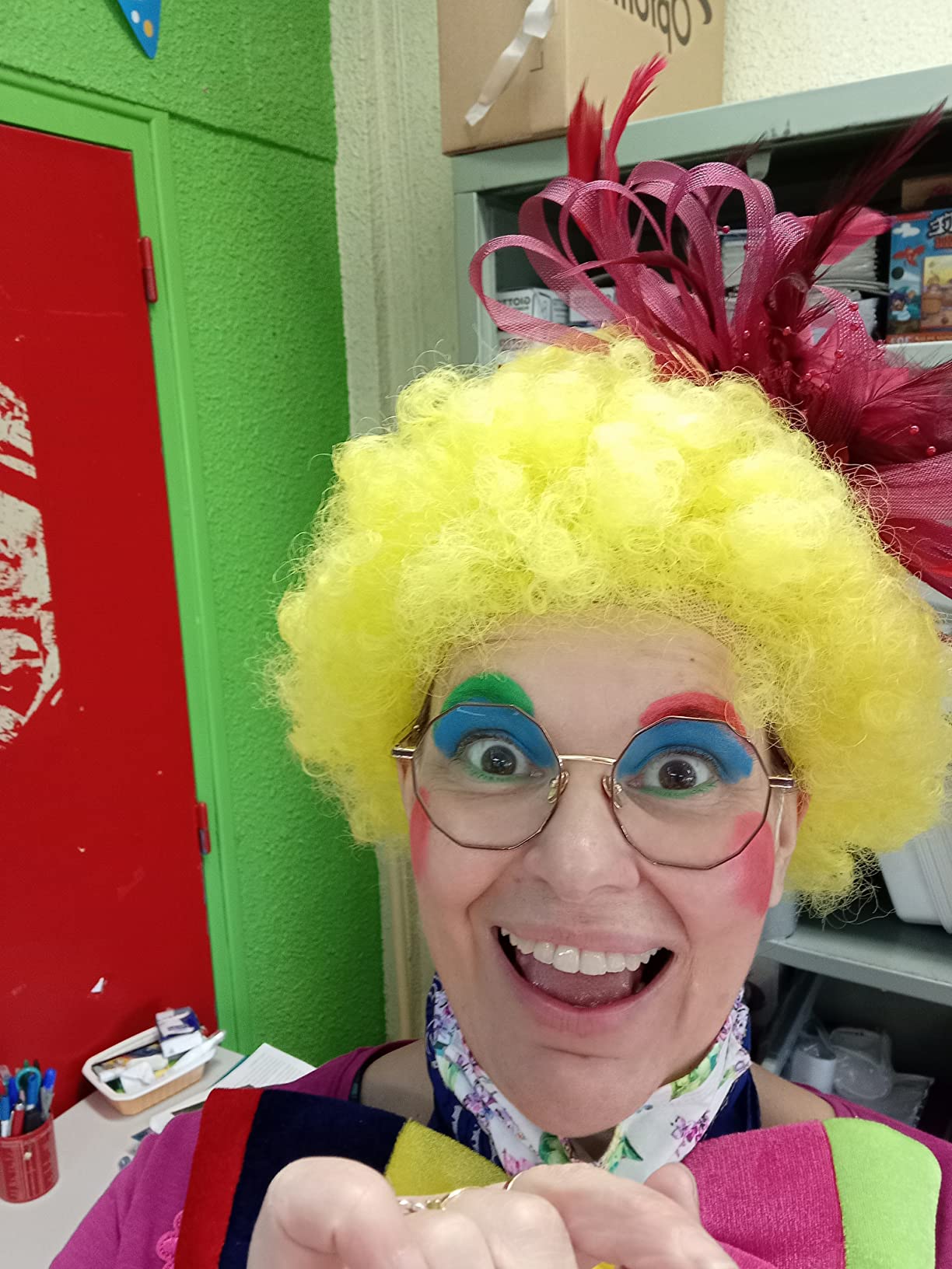 Witzige Perücke für Fasching