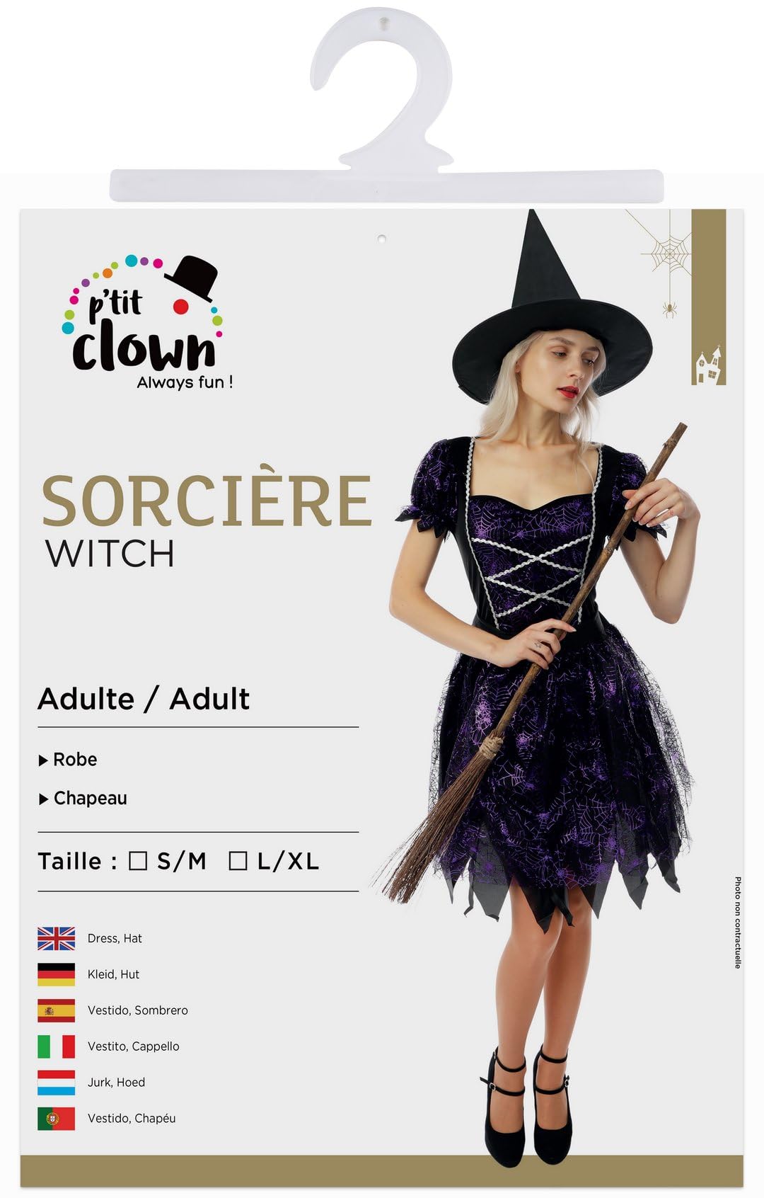 p-tit-clown-frauenkost-m-hexe-kleid-hut image 6
