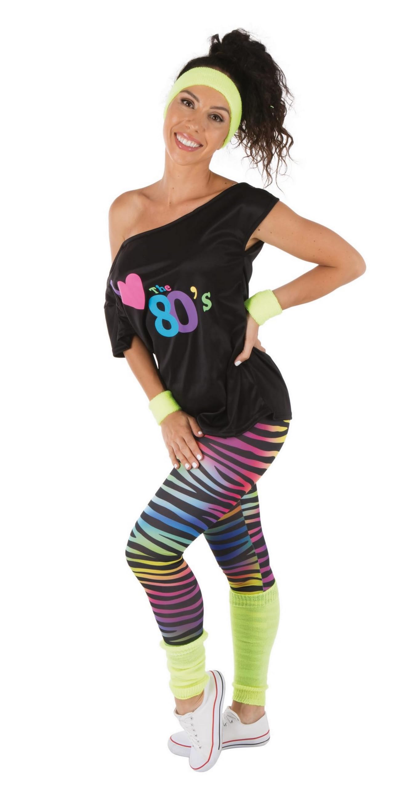 p-tit-clown-re22764-kost-m-set-i-love-80er-gelb image 2