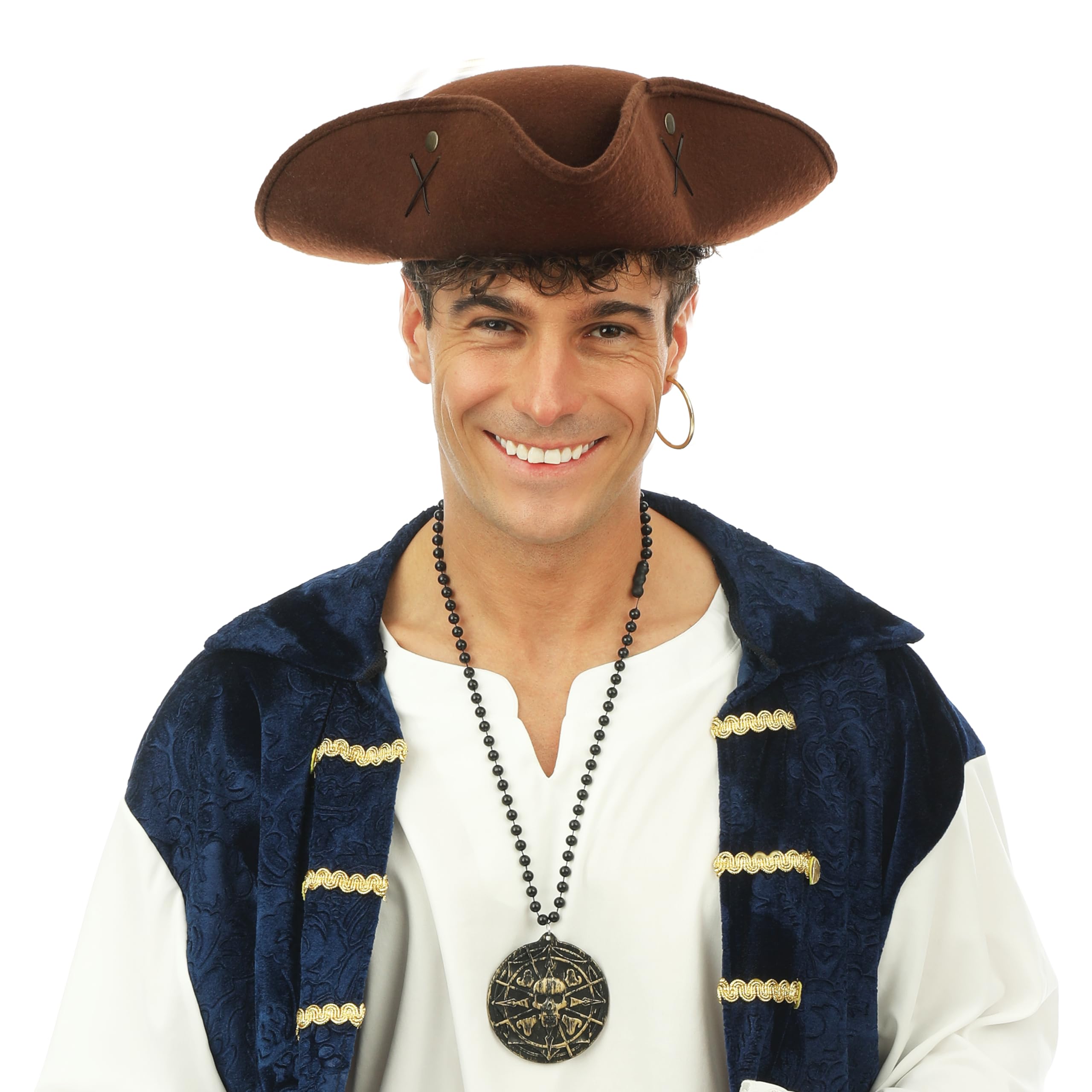 ptit-clown-23898-piratenhut-braun-erwachsene image 1