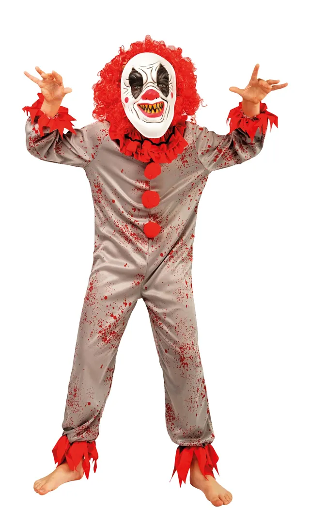 ptit-clown-clown-kinderkost-m-5-6-jahre-verkleidung image 1