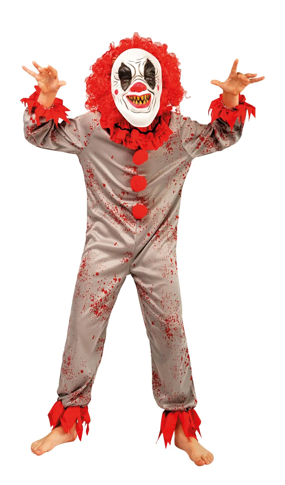 ptit-clown-clown-kinderkost-m-5-6-jahre-verkleidung image 1