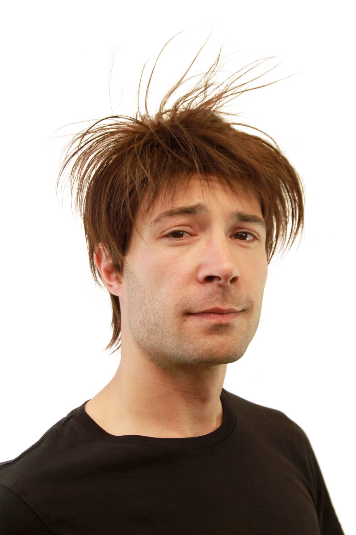 wig-me-up-gfw385-4-33-herren-per-cke-braun-kurz-frech image 1