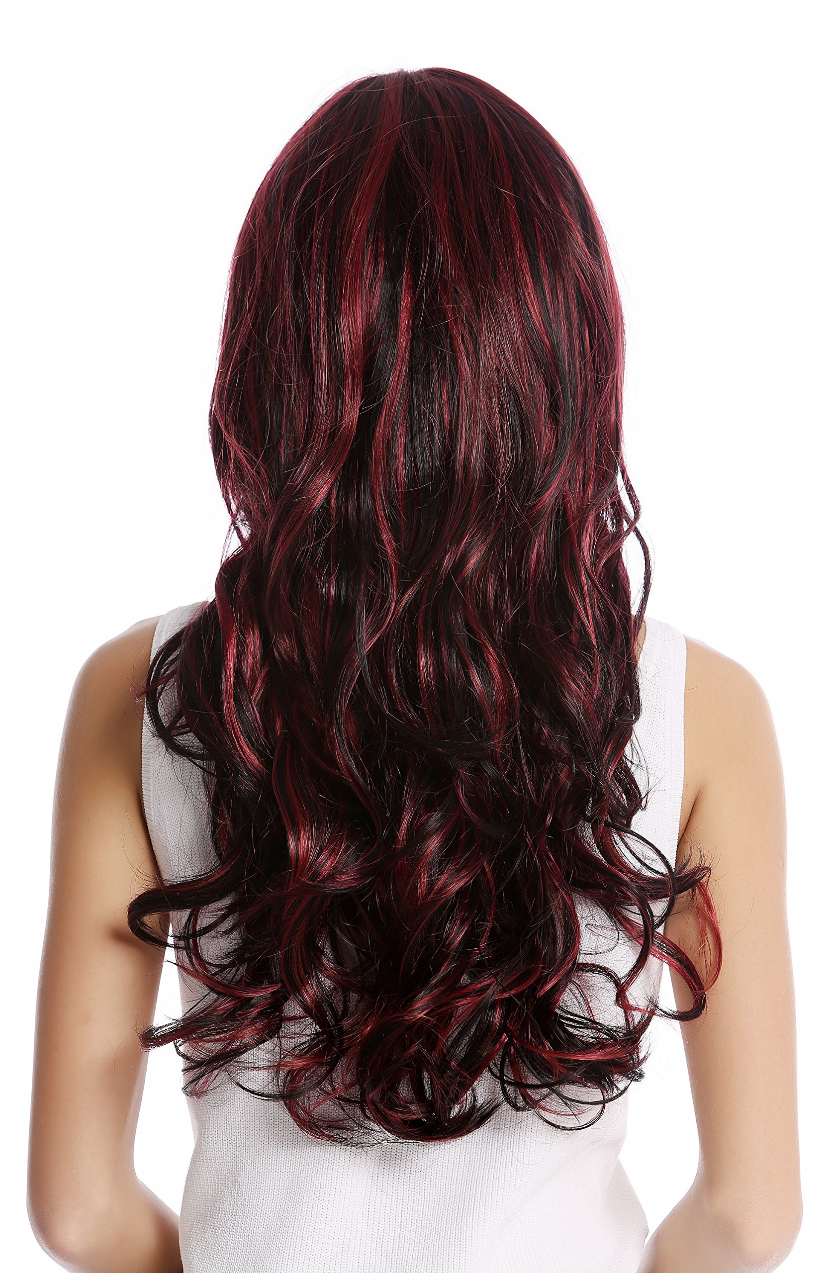 wig-me-up-gf-w2088-1h139-damenper-cke-lang-wellig-schwarz-mit-aubergine-rot image 4