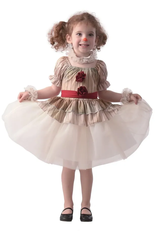 p-tit-clown-baby-clown-killer-m-dchen-kost-m-halloween-kleid-set image 1
