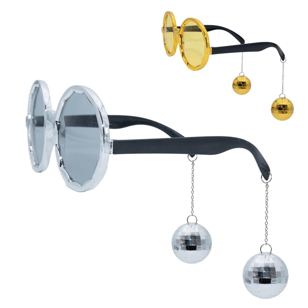 p-tit-clown-35001-disco-brille-kunststoff-goldfarben-silberfarben image 3