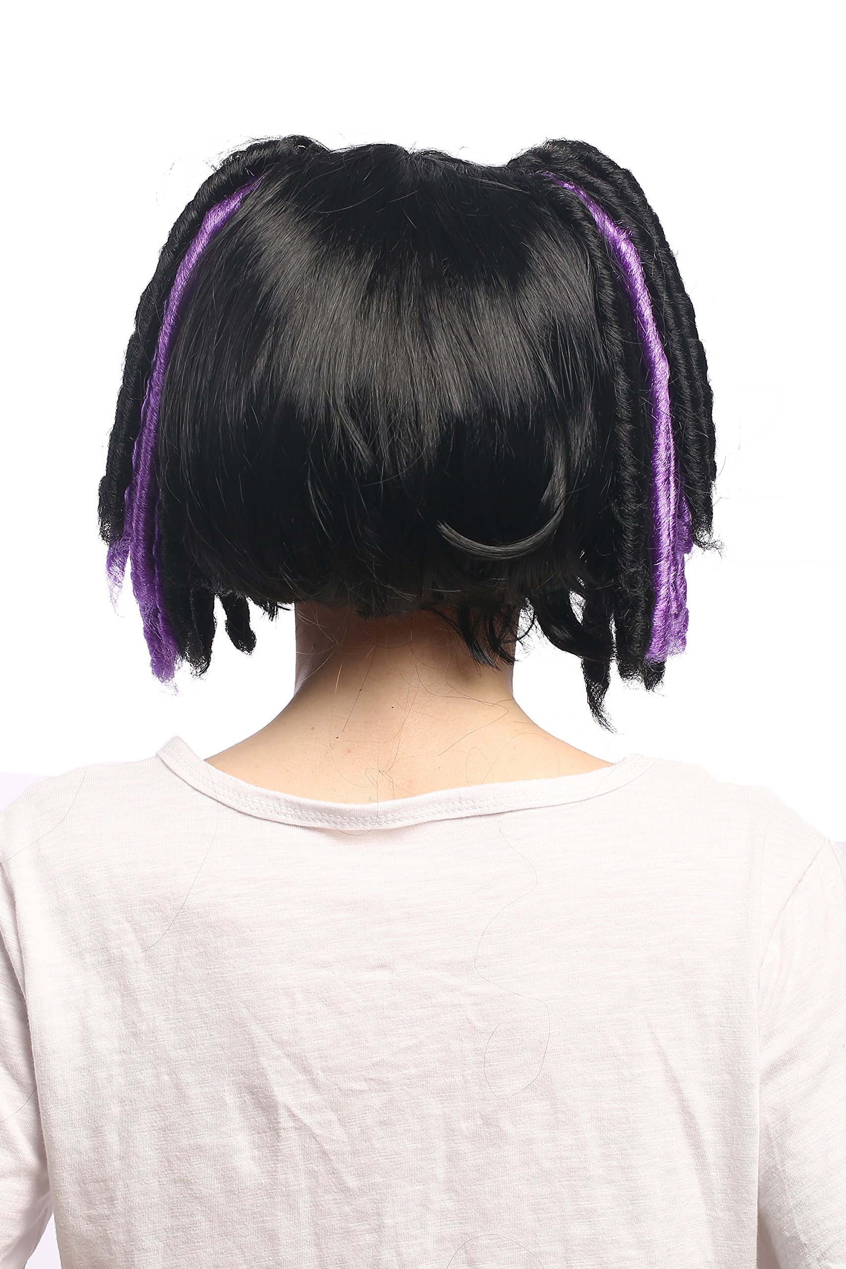 wig-me-up-3160-p103-p08a-per-cke-damen-z-pfe-lolita-schwarz-lila-30-cm image 4