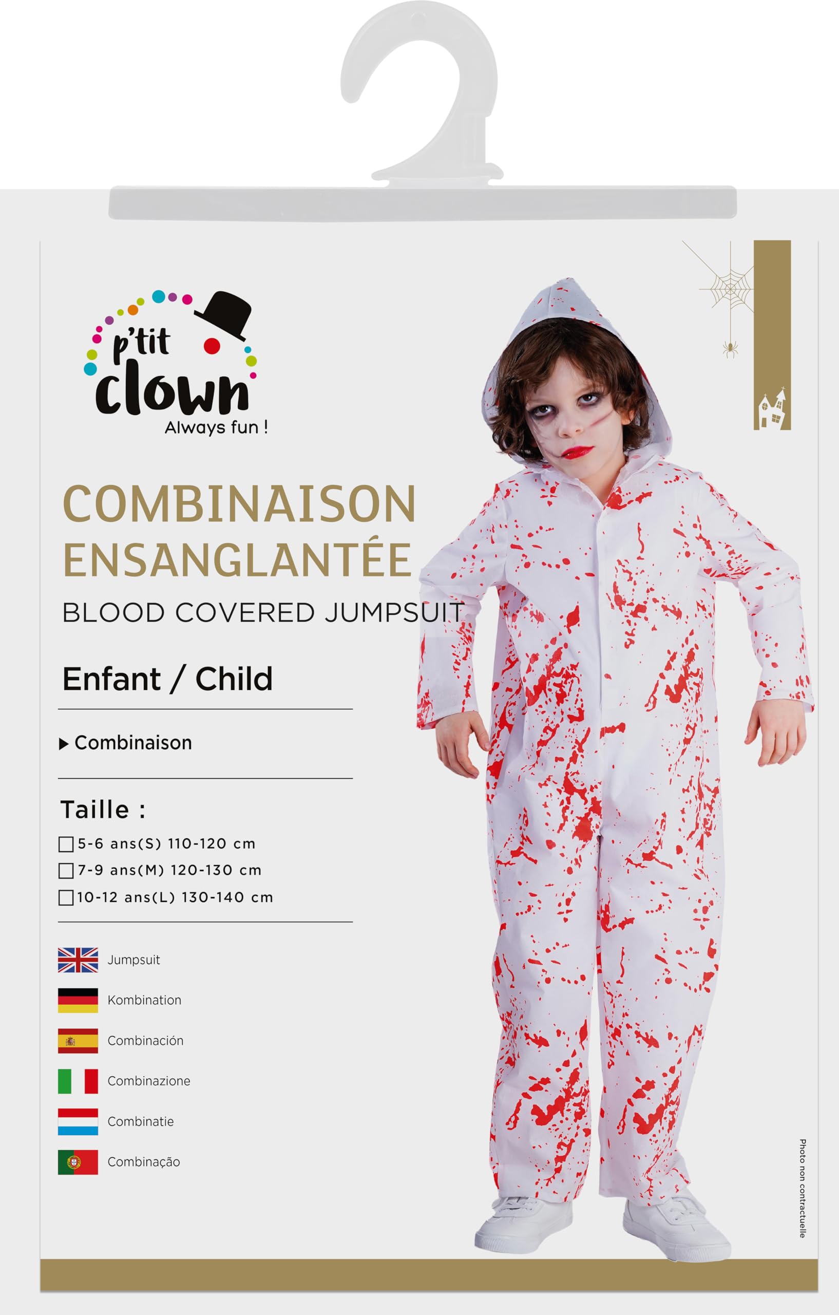p-tit-clown-kost-m-overall-halloween-jumpsuit-f-r-kinder image 3