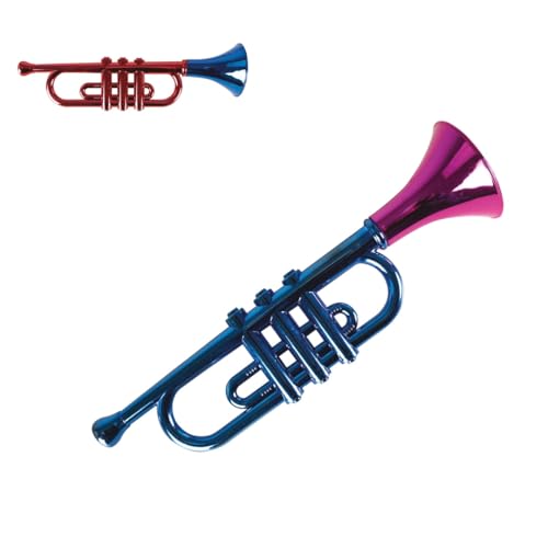 ptit-clown-23211-spielzeugtrompete-33-cm-chrom-effekt-kost-mzubeh-r image 5