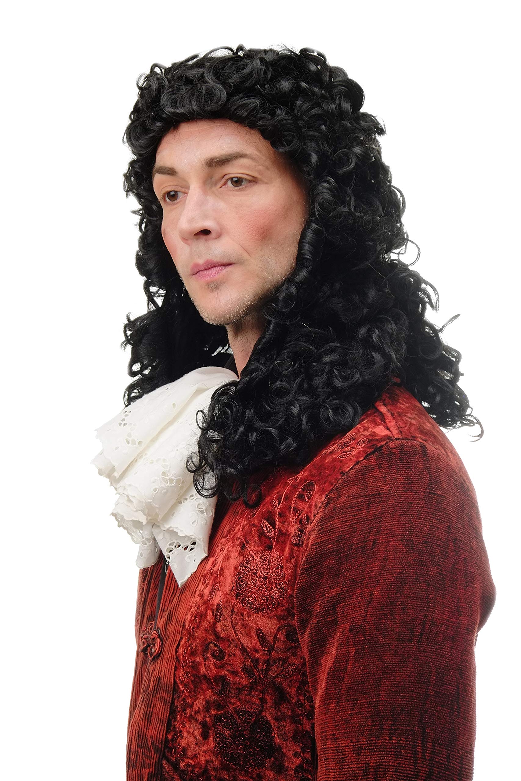 wig-me-up-91030-za103-herren-per-cke-barock-renaissance-schwarz-45-cm image 1