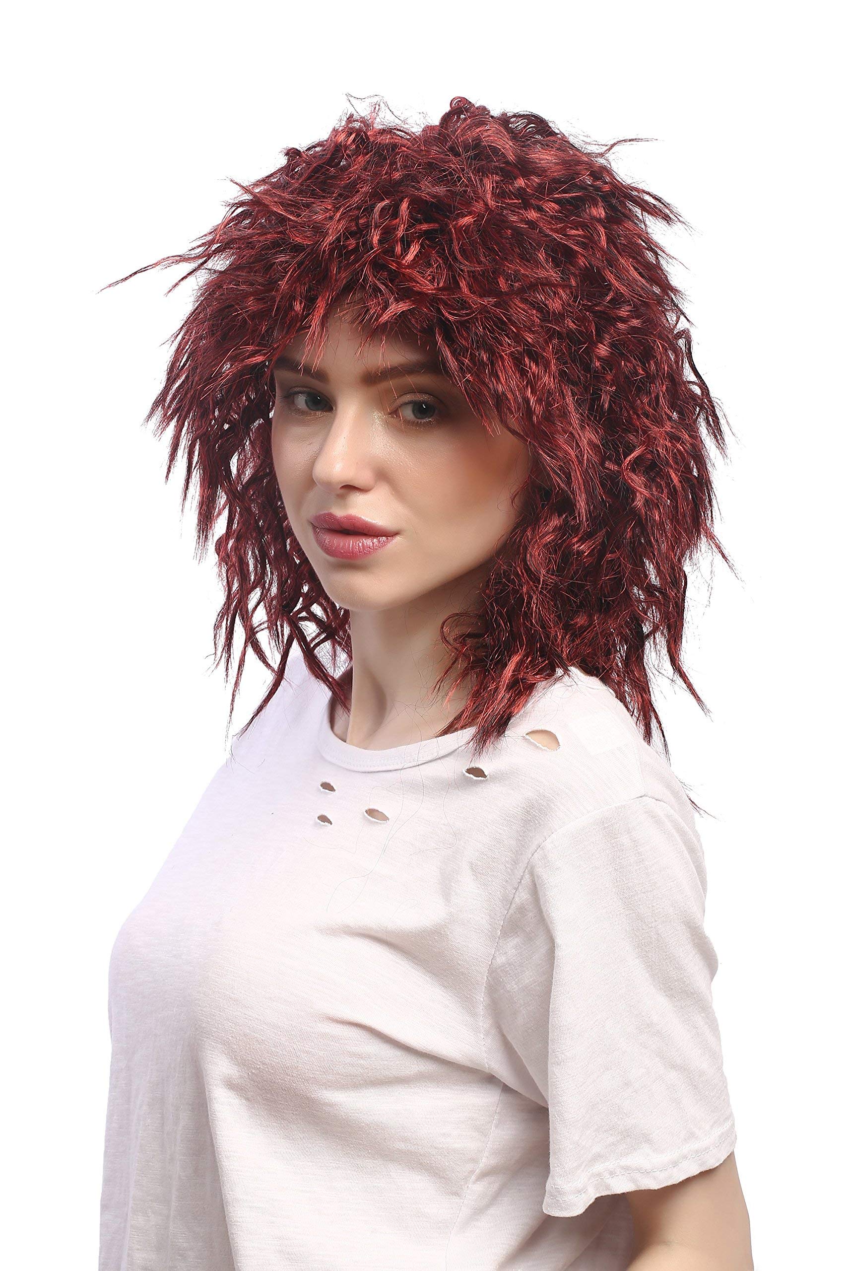 wig-me-up-91127-za13-za103-krepp-locken-afro-per-cke-rot-schwarz-unisex-40-cm image 4
