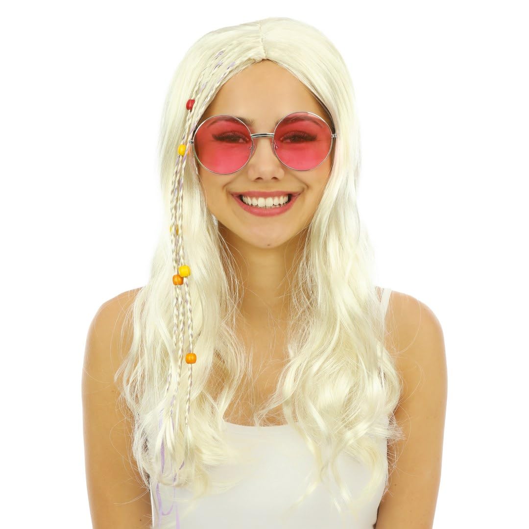 ptit-clown-hippie-brille-rose-metall-erwachsene image 4