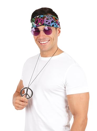 p-tit-clown-22697-hippie-zubeh-r-set-erwachsene-mehrfarbig image 7